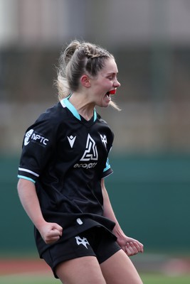 070124 - Dragons v Ospreys - Regional U18 Women's Championship - Ospreys celebrate a try