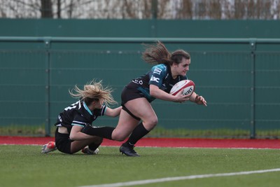 070124 - Dragons v Ospreys - Regional U18 Women's Championship - Dragons score a try