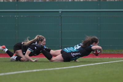 070124 - Dragons v Ospreys - Regional U18 Women's Championship - Dragons score a try