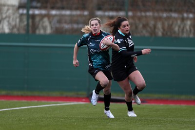 070124 - Dragons v Ospreys - Regional U18 Women's Championship - Dragons score a try