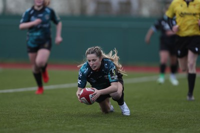 070124 - Dragons v Ospreys - Regional U18 Women's Championship - Dragons score a try