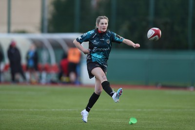 070124 - Dragons v Ospreys - Regional U18 Women's Championship - Dragons kick for goal