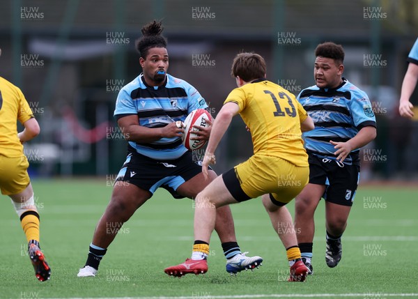 080226 - Dragons U18s v Cardiff U18s - Regional Age Grade - Vinnay Cleak of Cardiff 