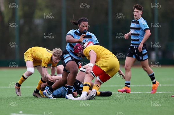 080226 - Dragons U18s v Cardiff U18s - Regional Age Grade - Vinnay Cleak of Cardiff 