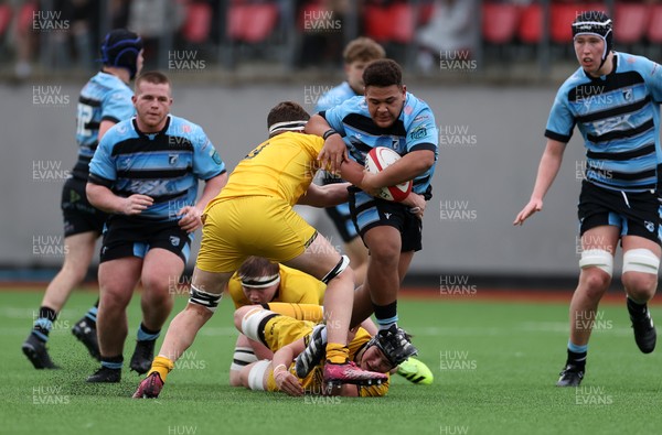 080226 - Dragons U18s v Cardiff U18s - Regional Age Grade - Evan Ngasseu-Nicholls of Cardiff 