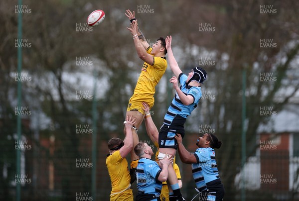 080226 - Dragons U18s v Cardiff U18s - Regional Age Grade - Elliot Beavan of Dragons 
