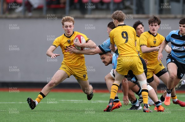 080226 - Dragons U18s v Cardiff U18s - Regional Age Grade - Ryley Fussell of Dragons 