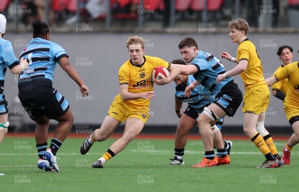 080226 - Dragons U18s v Cardiff U18s - Regional Age Grade - Ryley Fussell of Dragons 