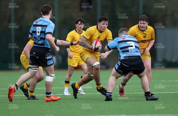 080226 - Dragons U18s v Cardiff U18s - Regional Age Grade - Elliot Beavan of Dragons 