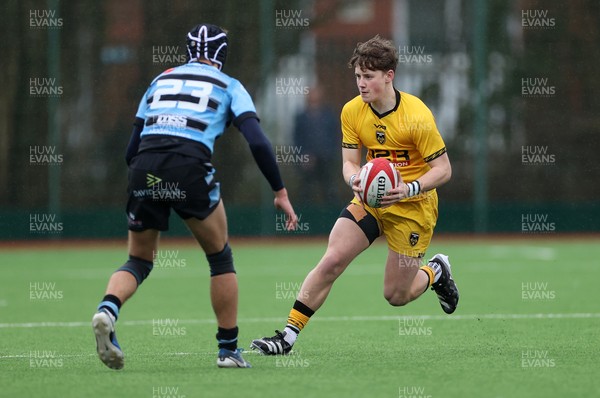 080226 - Dragons U18s v Cardiff U18s - Regional Age Grade - Elliot Young of Dragons 