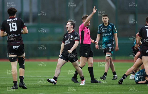 140124 - Dragons U18s v RGC U18s, Regional Age Grade Championship - Tyler Williams of RGC reacts as his team is awarded a penalty