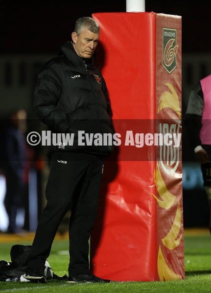 280122 - Dragons Rugby v Benetton Rugby - United Rugby Championship - Dragons Head Coach Dean Ryan