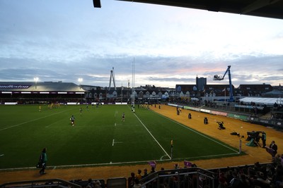 280226 - Dragons RFC v Benetton Rugby - United Rugby Championship - General View of Rodney Parade