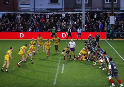 280226 - Dragons RFC v Benetton Rugby - United Rugby Championship - Rhodri Williams of Dragons 