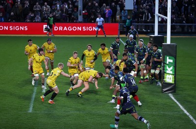 280226 - Dragons RFC v Benetton Rugby - United Rugby Championship - Brodie Coghlan of Dragons 