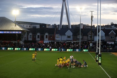 280226 - Dragons RFC v Benetton Rugby - United Rugby Championship - General View of Rodney Parade