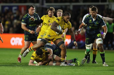 280226 - Dragons RFC v Benetton Rugby - United Rugby Championship - Levi Douglas of Dragons 
