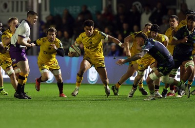 280226 - Dragons RFC v Benetton Rugby - United Rugby Championship - Rio Dyer of Dragons 