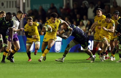 280226 - Dragons RFC v Benetton Rugby - United Rugby Championship - Rio Dyer of Dragons 