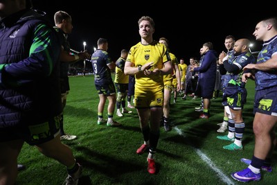 280226 - Dragons RFC v Benetton Rugby - United Rugby Championship - Angus O�Brien of Dragons at full time