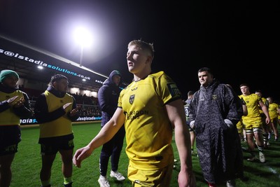 280226 - Dragons RFC v Benetton Rugby - United Rugby Championship - Harry Beddall of Dragons at full time