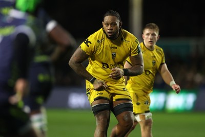 280226 - Dragons RFC v Benetton Rugby - United Rugby Championship - Levi Douglas of Dragons 