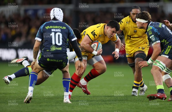 280226 - Dragons RFC v Benetton Rugby - United Rugby Championship - Chris Coleman of Dragons 