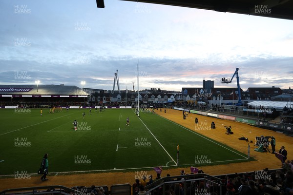 280226 - Dragons RFC v Benetton Rugby - United Rugby Championship - General View of Rodney Parade