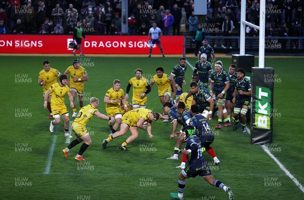 280226 - Dragons RFC v Benetton Rugby - United Rugby Championship - Brodie Coghlan of Dragons 