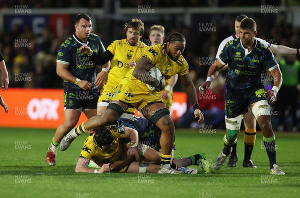 280226 - Dragons RFC v Benetton Rugby - United Rugby Championship - Levi Douglas of Dragons 