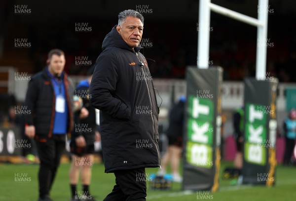 280226 - Dragons RFC v Benetton Rugby - United Rugby Championship - Dragons Head Coach Filo Tiatia 