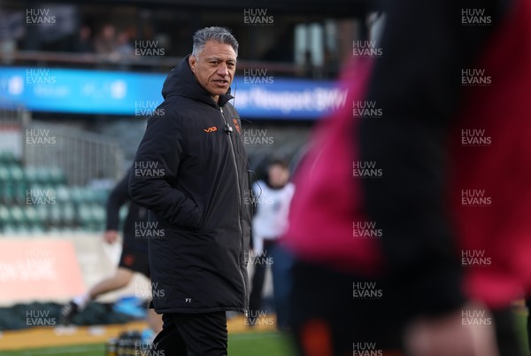 280226 - Dragons RFC v Benetton Rugby - United Rugby Championship - Dragons Head Coach Filo Tiatia 