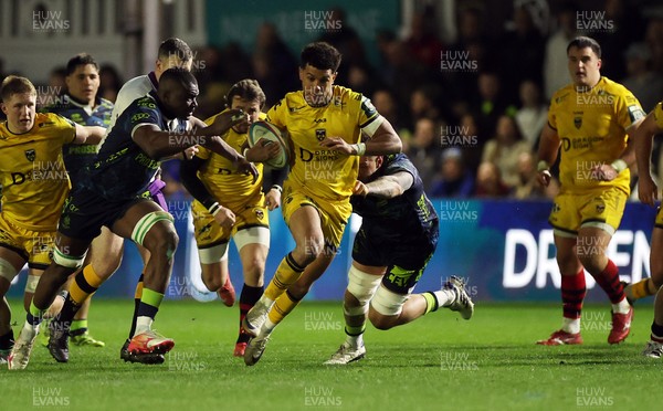 280226 - Dragons RFC v Benetton Rugby - United Rugby Championship - Rio Dyer of Dragons 