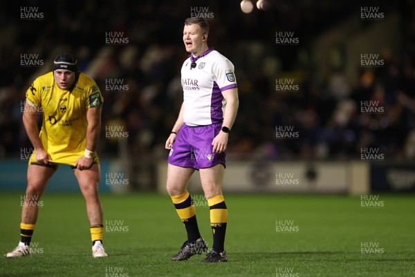 280226 - Dragons RFC v Benetton Rugby - United Rugby Championship - Referee Eoghan Cross 