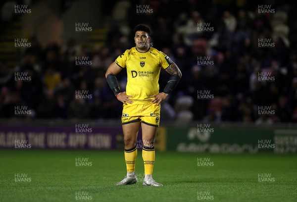 280226 - Dragons RFC v Benetton Rugby - United Rugby Championship - Fetuli Paea of Dragons 