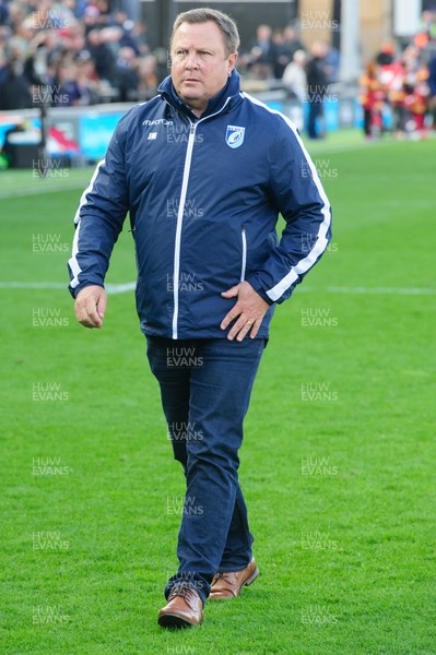 061018 - Dragons v Cardiff Blues - Guinness Pro 14 -  Head coach of Cardiff Blues John Mulvihill 