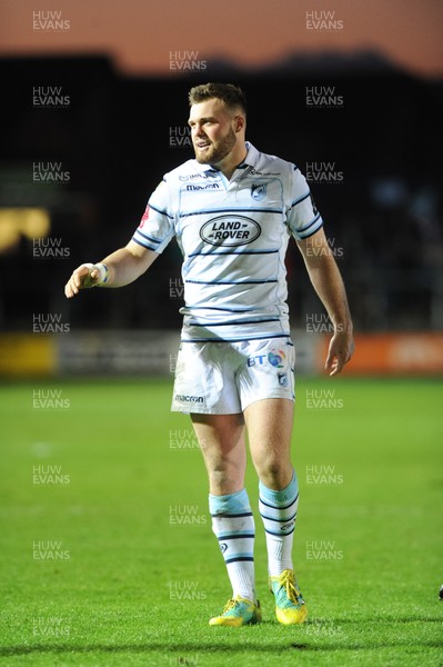 061018 - Dragons v Cardiff Blues - Guinness Pro 14 -  Owen Lane of the Cardiff Blues