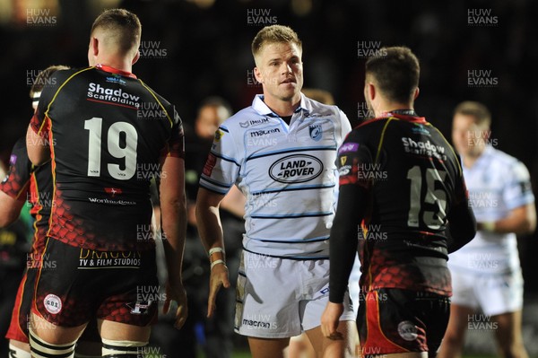 061018 - Dragons v Cardiff Blues - Guinness Pro 14 -  Gareth Anscombe of the Cardiff Blues