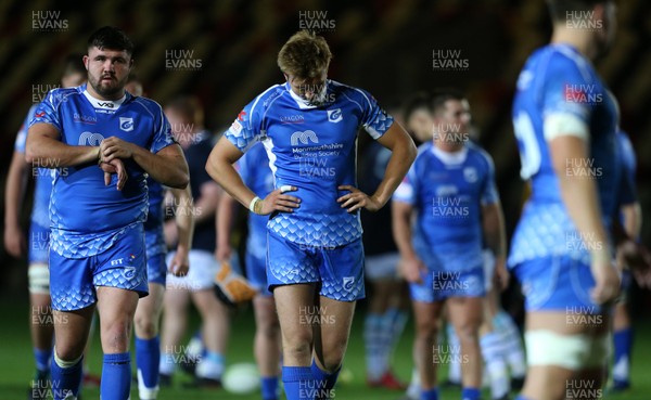 070918 - Dragons A v Cardiff Blues A - Celtic Cup - Dejected Will Talbot-Davies of Dragons at full time