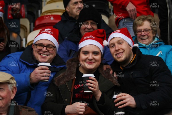 261217 - Dragons v Cardiff Blues- GuinnessPro14 Fans of Cardiff Blues and of Dragons enjoy the atmosphere 