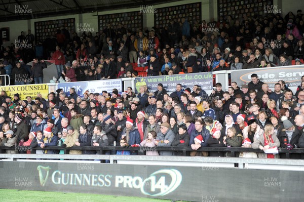 261217- Dragons v Cardiff Blues  Pro 12 A packed Rodney Parade for the Boxing Day clash with the Cardiff Blues