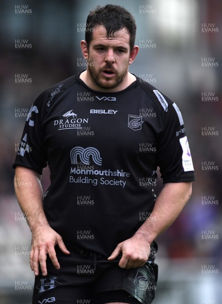 161119 - Dragons v Castres - European Rugby Challenge Cup - Aaron Jarvis of Dragons