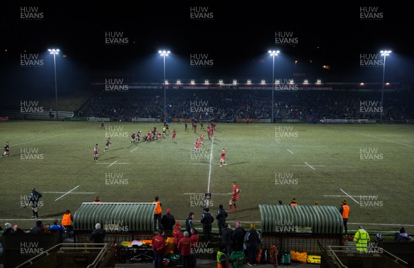 230218 - Dragons v Edinburgh Rugby, Guinness PRO14 - The Dragons take on Edinburgh at Eugene Cross Park, Ebbw Vale, in the first Dragons home PRO14 match to be played away from Rodney Parade