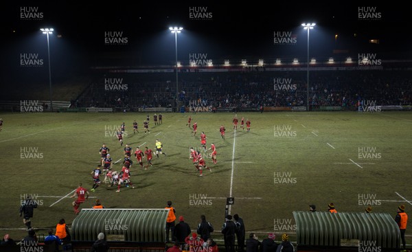 230218 - Dragons v Edinburgh Rugby, Guinness PRO14 - The Dragons take on Edinburgh at Eugene Cross Park, Ebbw Vale, in the first Dragons home PRO14 match to be played away from Rodney Parade