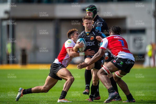 210522 - Dragons v Emirates Lions - United Rugby Championship - Ioan Davies of Dragons