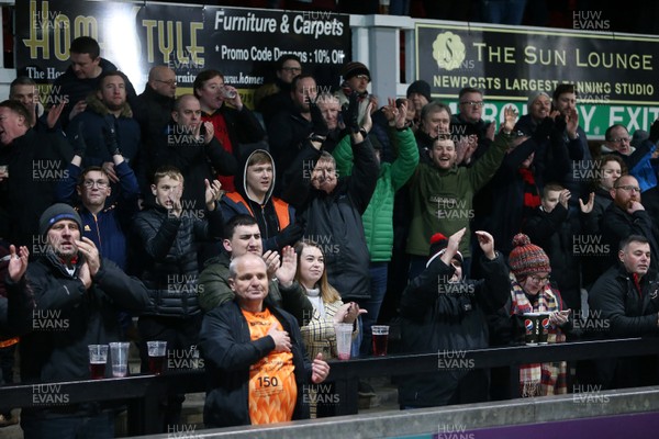 170120 - Dragons v Enisei-STM - European Rugby Challenge Cup - Fans celebrate at full time