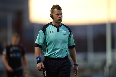 260816 - Newport-Gwent Dragons v Exeter Chiefs - Preseason Friendly -Referee Nigel Owens