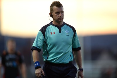 260816 - Newport-Gwent Dragons v Exeter Chiefs - Preseason Friendly -Referee Nigel Owens