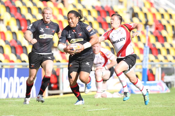 040812 - Newport Gwent Dragons v Gwent Select XV, Pre-season Friendly - Dragons Andy Tuilagi            