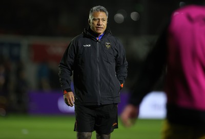 281125 - Dragons RFC v Leinster - United Rugby Championship - Dragons Head Coach Filo Tiatia 